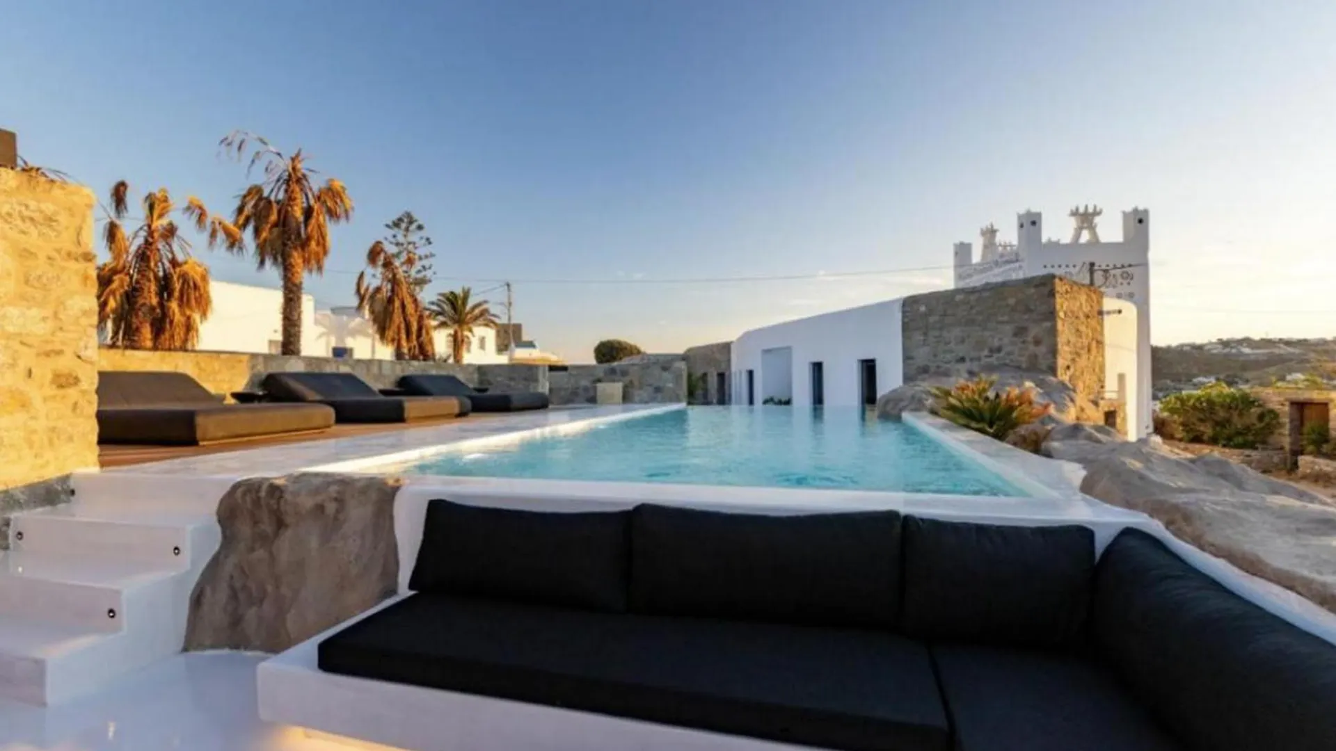 Exquisite Mykonos Villa Villa Apocryphos 6 Bedrooms Unique Aegean Sea Views Private Infinity Pool Indoor Cave Heated Pool Outdoor Jacuzzi, Glastros  0*, Glastros (Mykonos)